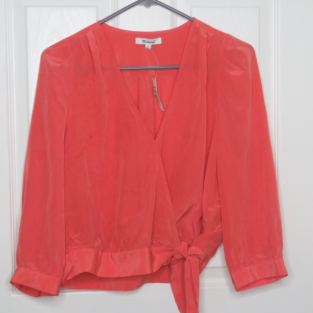 Madewell tiefront top